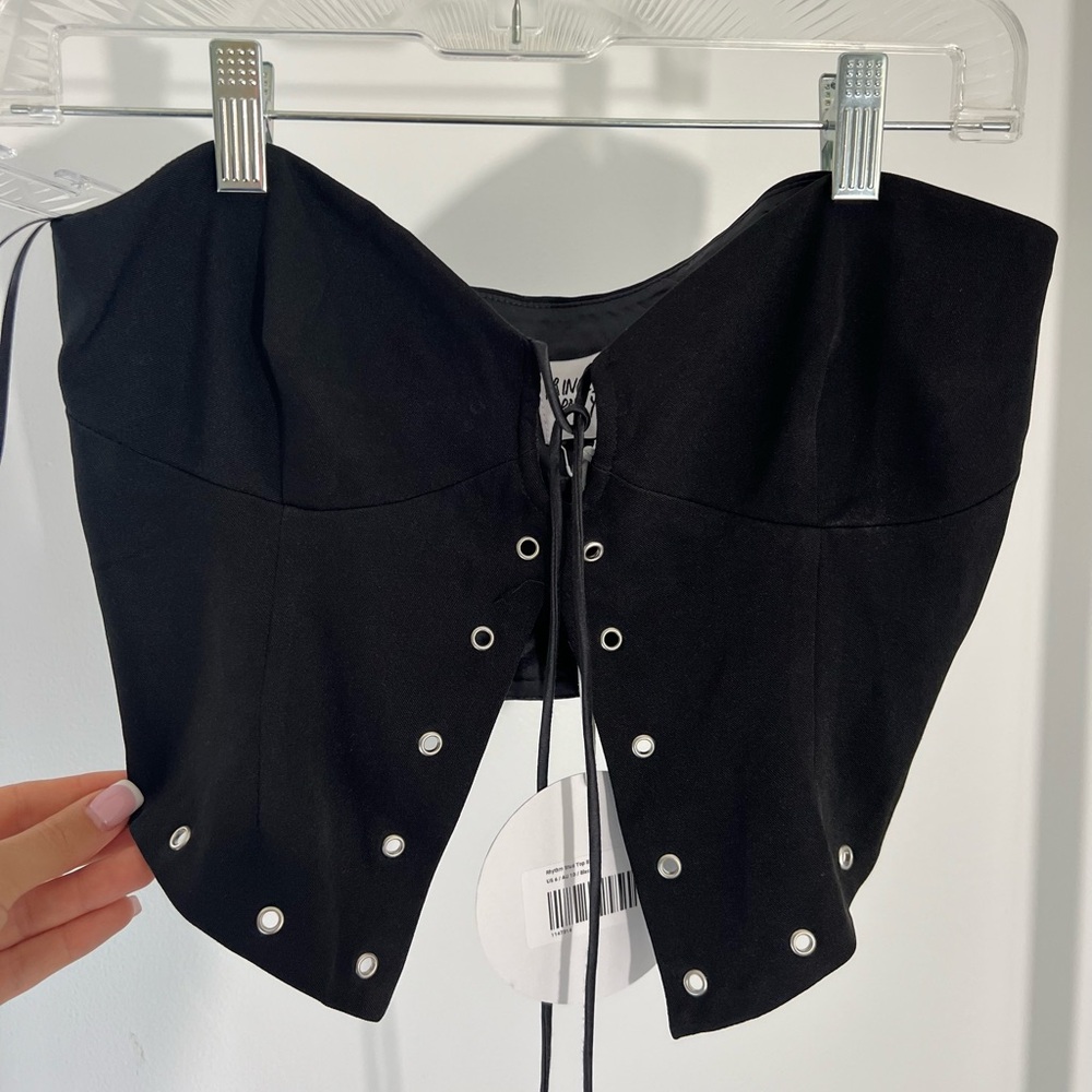 Rhythm Stud Top in Black Princess Polly